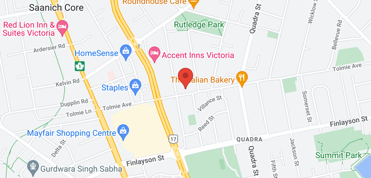 map of 312-900 Tolmie Ave